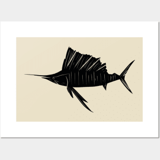 Sail Fish lurking Posters and Art
